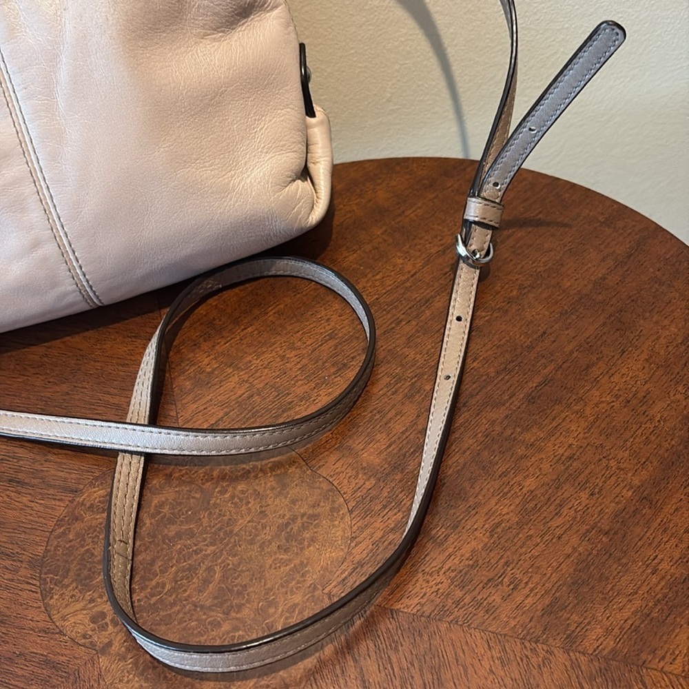 Coach   Mini bag  Crossbody  leather beige/taupe strap & trim  Silvertone
VGUC - Picture 9 of 17